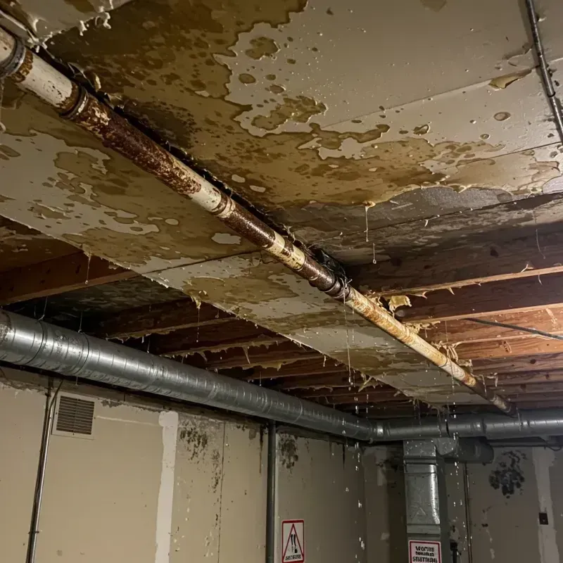 Ceiling Water Damage Repair in China, ME