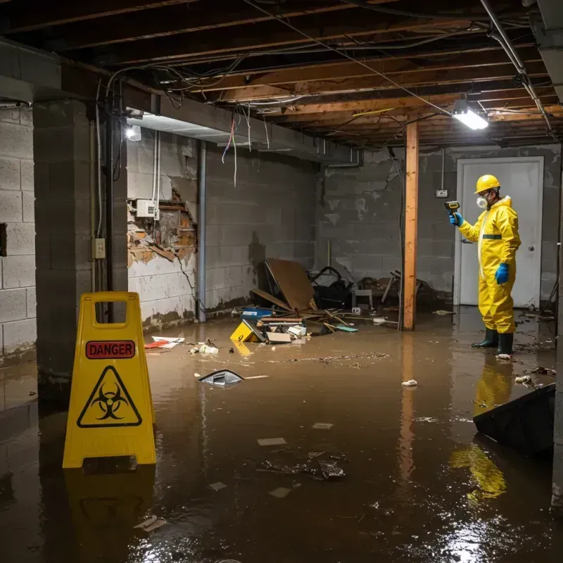 Flooded Basement Electrical Hazard in China, ME Property